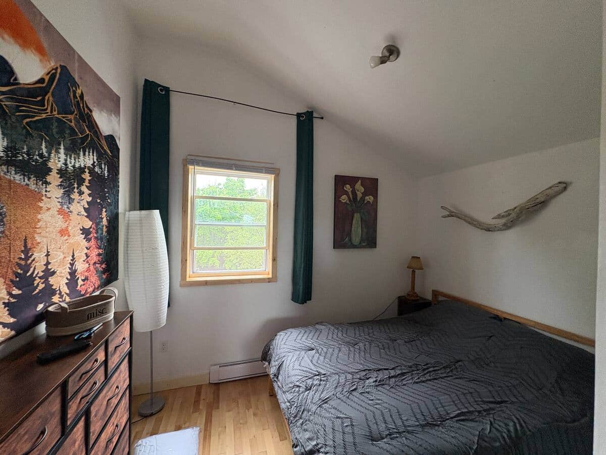 Upstairs queen bedroom at Coastal Oasis Halifax