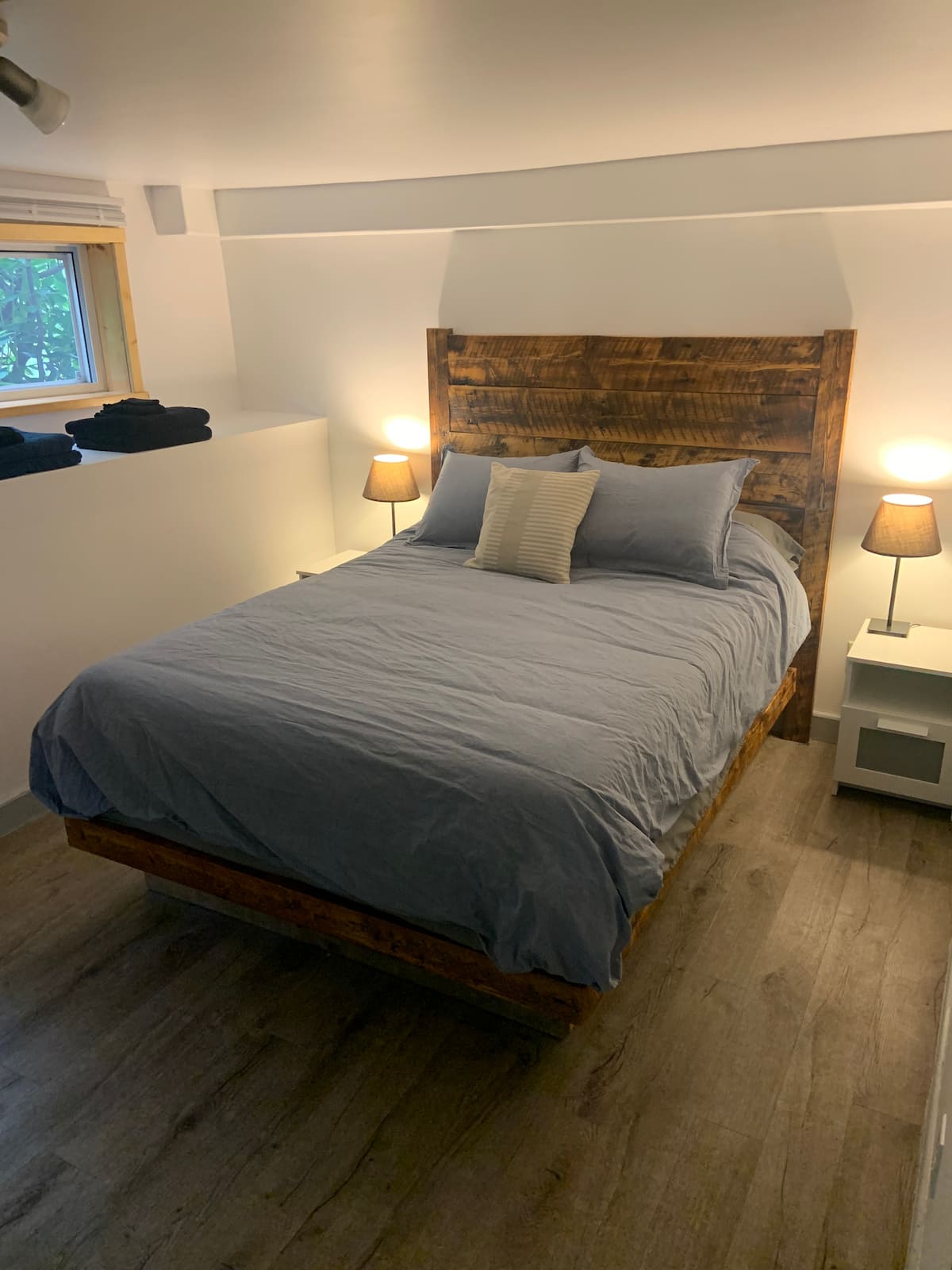 Queen bedroom at Coastal Oasis Halifax