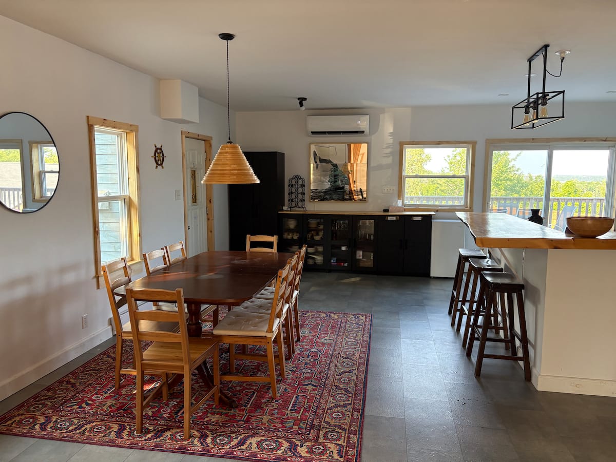 Dining and kitchen area at Coastal Oasis Halifax