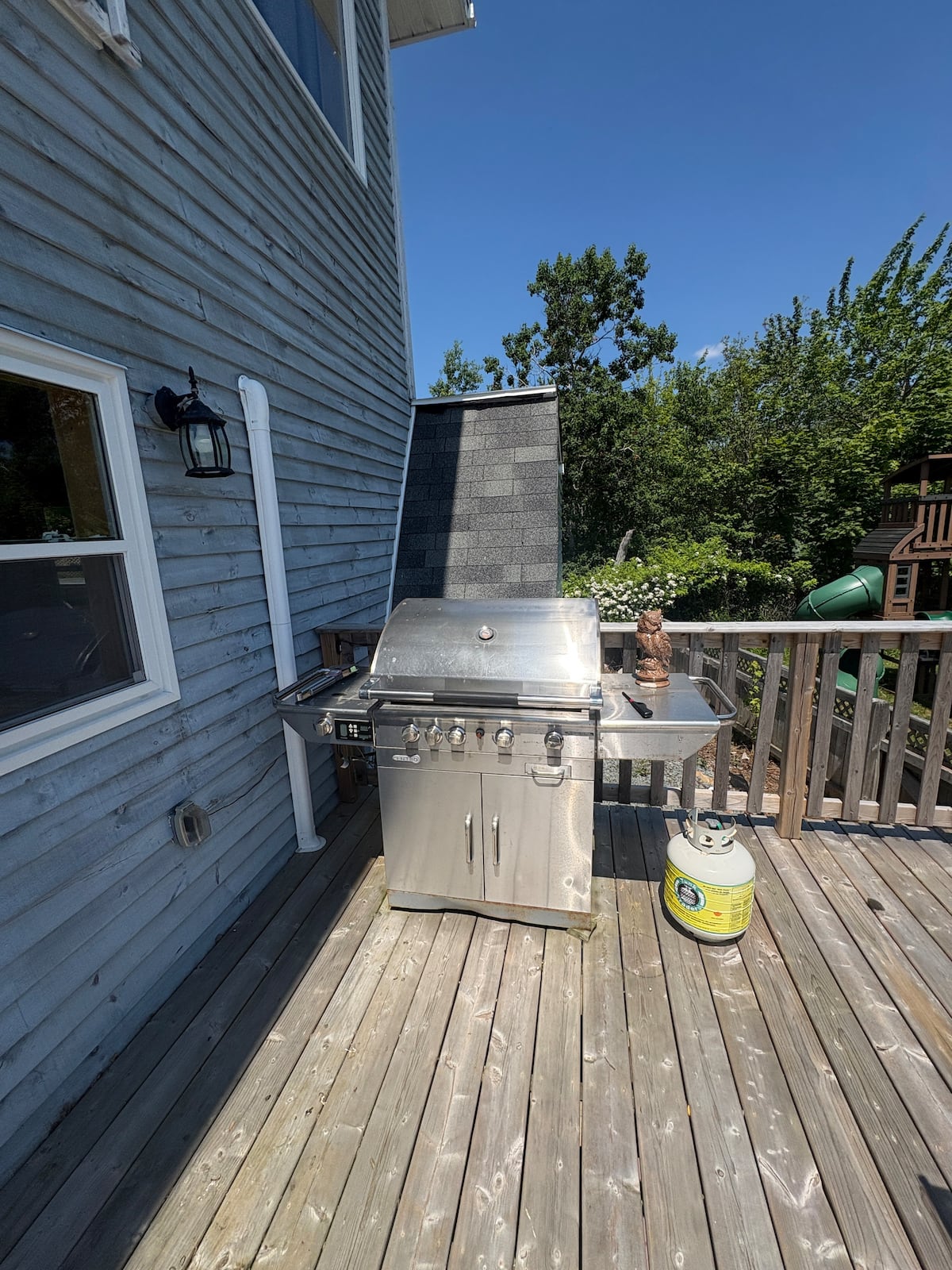 Deck beside the house