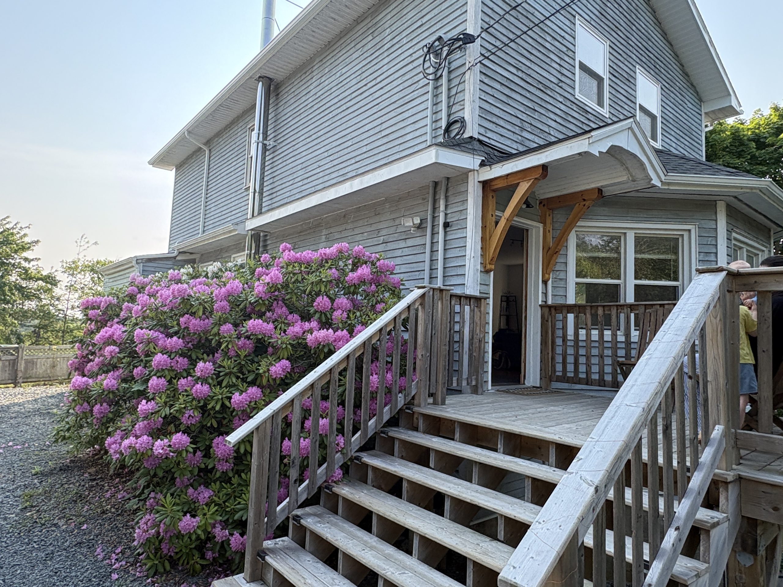 Driveway and parking arrival view